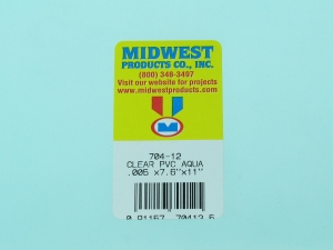 704-12 CLEAR AQUA PVC .005 (0.13mm) 